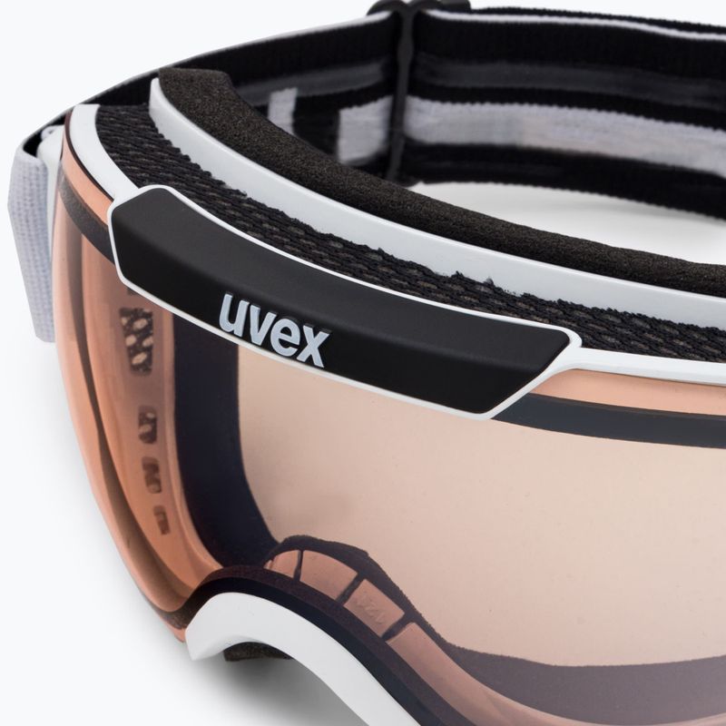 Ski goggles UVEX Downhill 2000 V white/mirror silver variomatic 55/0/123/11 6