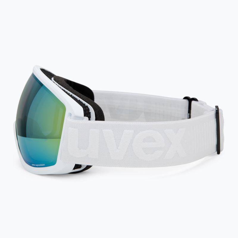 Ski goggles UVEX Topic white matt/mirror orange blue 4