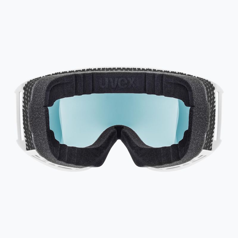 Ski goggles UVEX Topic white matt/mirror orange blue 5