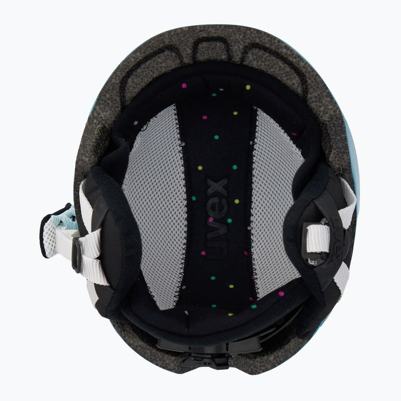 Ski helmet UVEX Heyya blue confetti 5