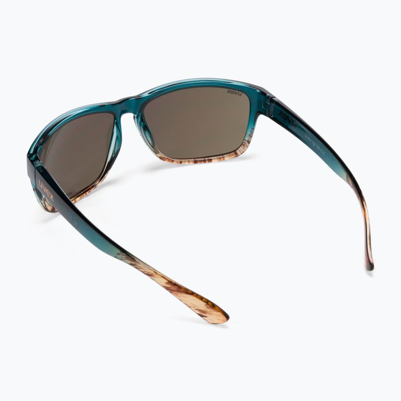 UVEX Lgl 36 CV peacock sand/colorvision mirror champagne sunglasses S5320174697 2