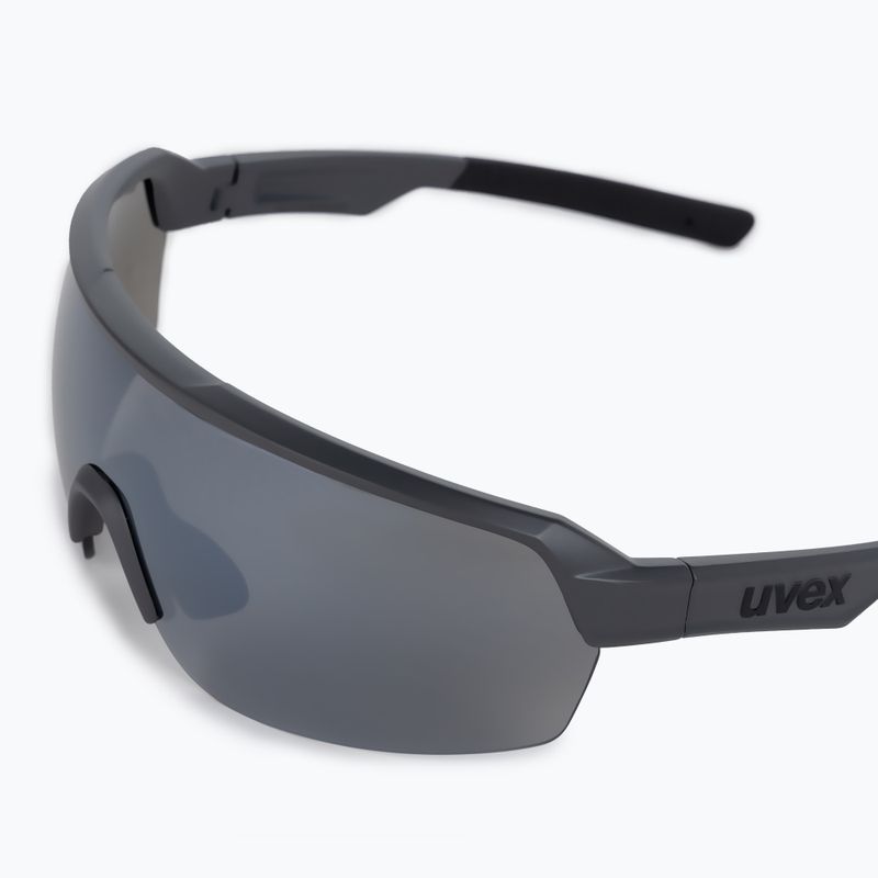 UVEX Sportstyle 227 grey matt/mirror silver cycling goggles S5320665516 5