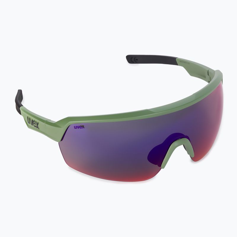 UVEX Sportstyle 227 olive mat/mirror red cycling goggles S5320667716