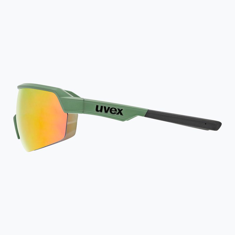 UVEX Sportstyle 227 olive mat/mirror red cycling goggles S5320667716 7