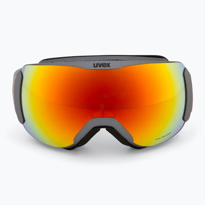 UVEX Downhill 2100 CV rhino matt/mirror orange ski goggles 2