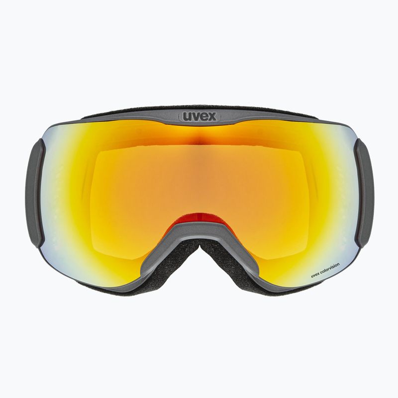 UVEX Downhill 2100 CV rhino matt/mirror orange ski goggles 2