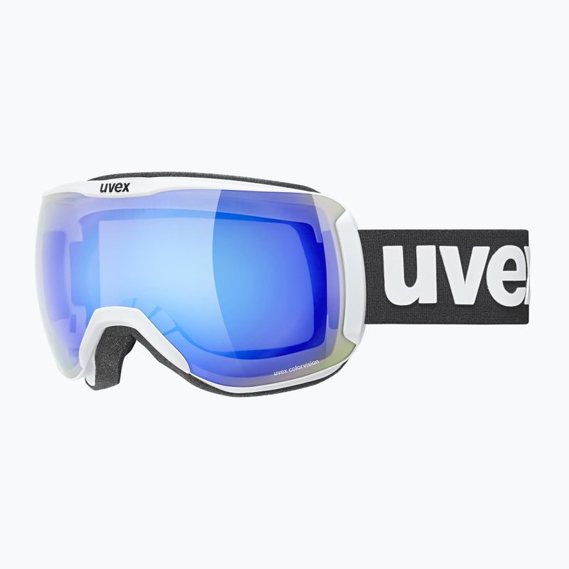 UVEX Downhill 2100 CV ski goggles white mat/mirror blue colorvision green 55/0/392/10 8