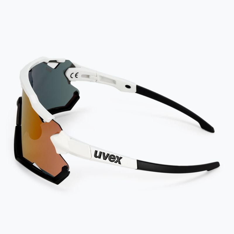 Bicycle goggles UVEX Sportstyle 228 white black/mirror red 53/2/067/8206 4