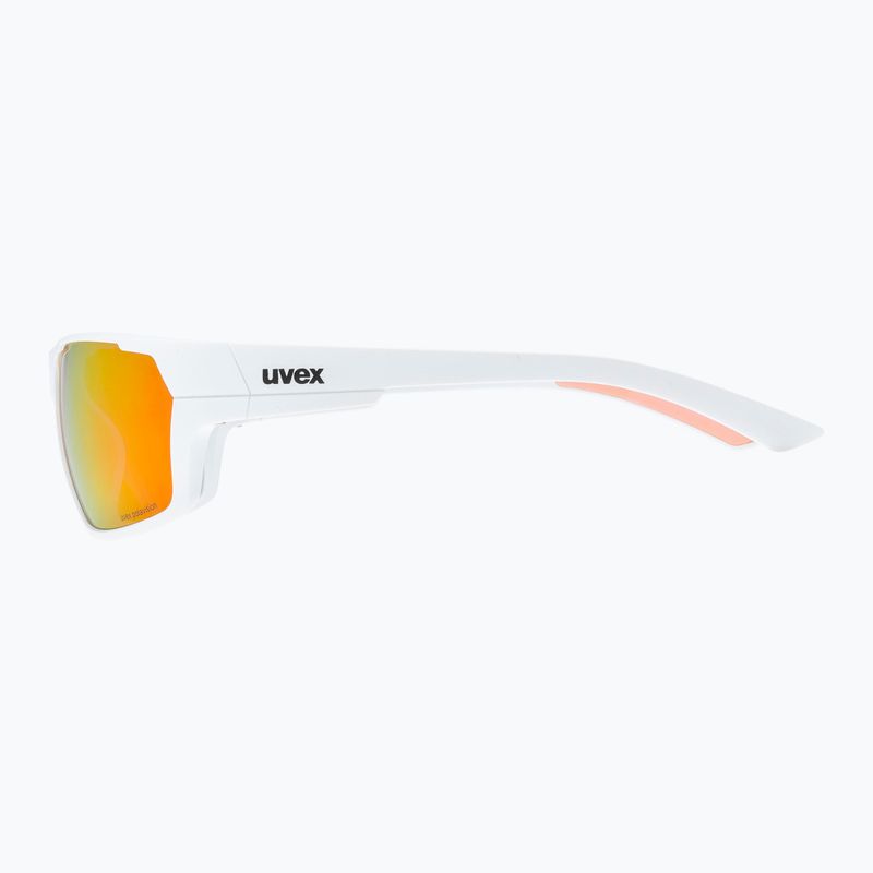 UVEX Sportstyle 233 P white mat/polavision mirror red cycling glasses S5320978830 6