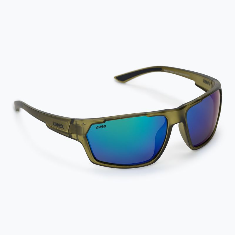 UVEX Sportstyle 233 P green mat/polavision mirror green cycling glasses S5320977770