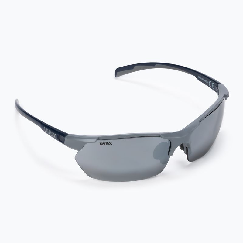 UVEX Sportstyle 114 rhino deep space mat/litemirror silver/litemirror orange/clear sunglasses S5309395416