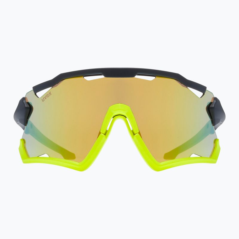 UVEX Sportstyle 228 black yellow mat/mirror yellow cycling goggles 53/2/067/2616 7