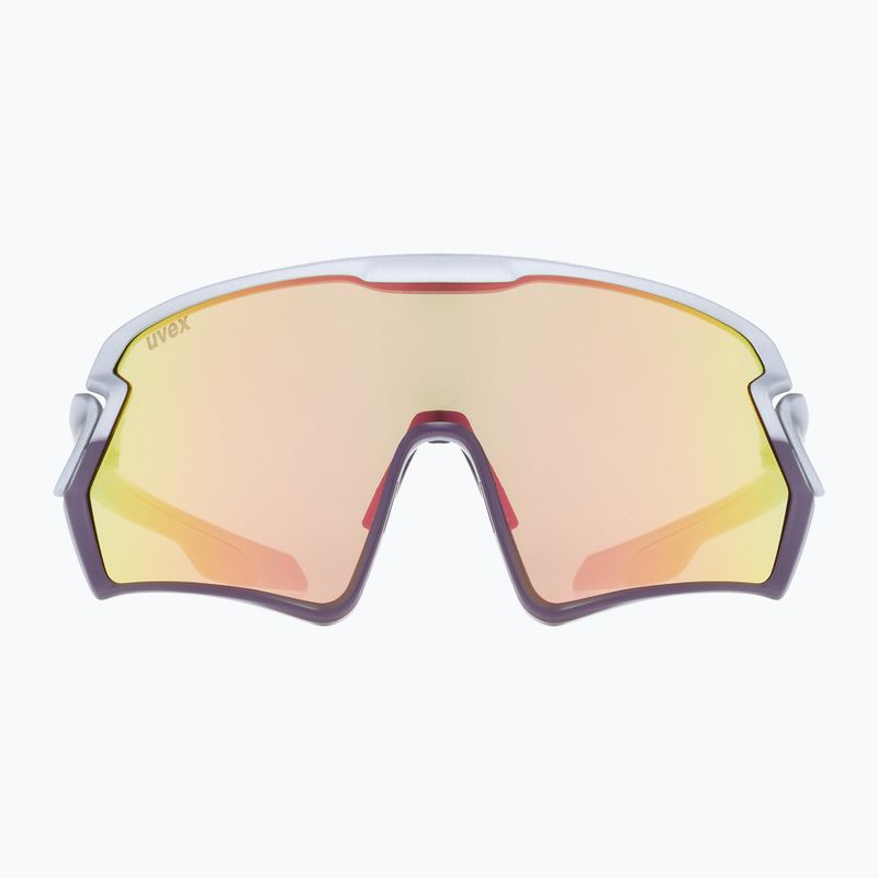 UVEX Sportstyle 231 silver plum mat/mirror red cycling glasses S5320655316 8