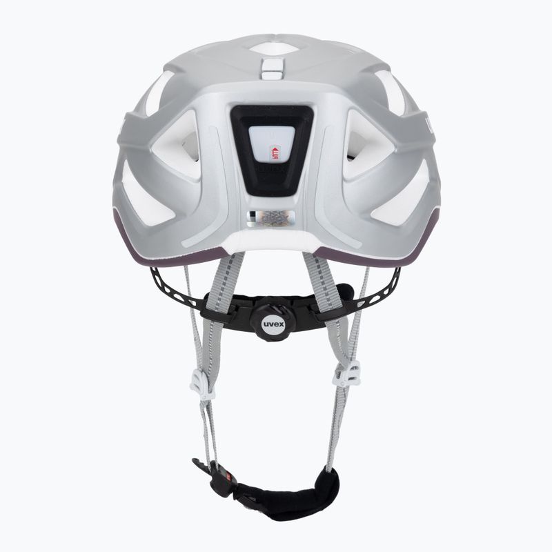 Bike helmet UVEX City Active silver/plum matt 4