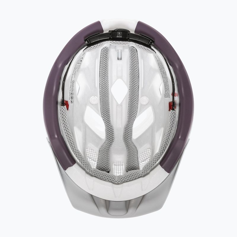 Bike helmet UVEX City Active silver/plum matt 6