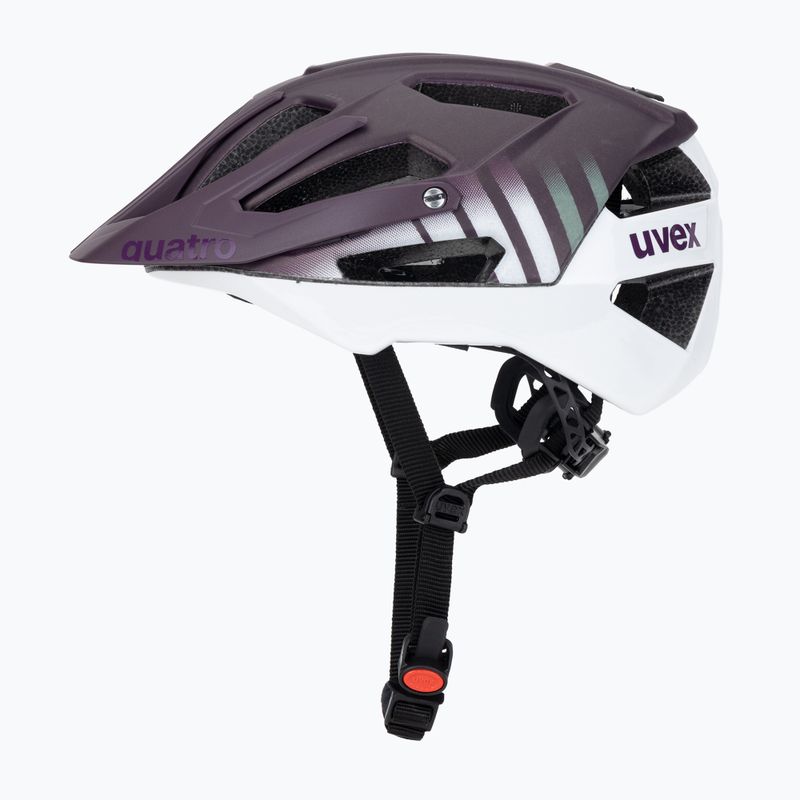 Bike helmet UVEX Quatro CC plum/white matt 3