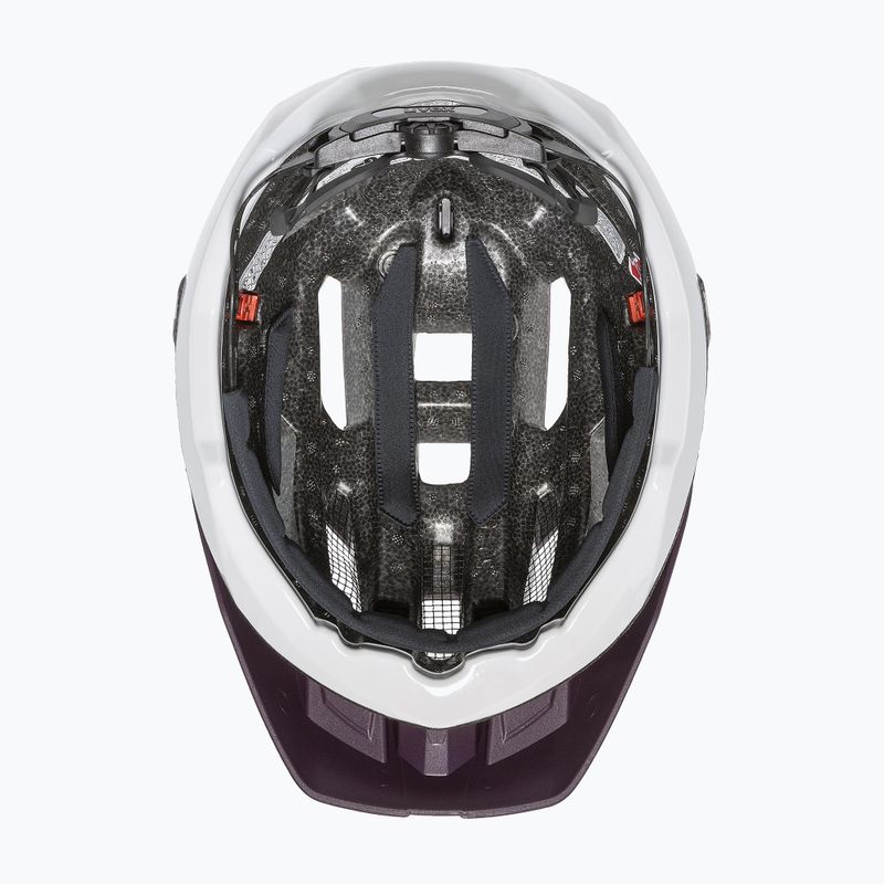 Bike helmet UVEX Quatro CC plum/white matt 5