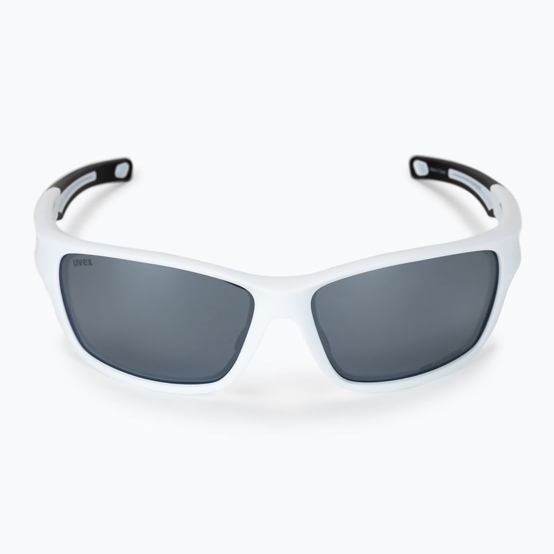 Bicycle goggles UVEX Sportstyle 232 P white mat/polavision mirror silver S5330028850 3