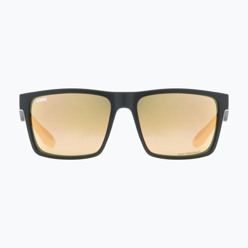 Uvex Lgl 50 CV black mat/mirror champagne sunglasses 53/3/008/2297 6