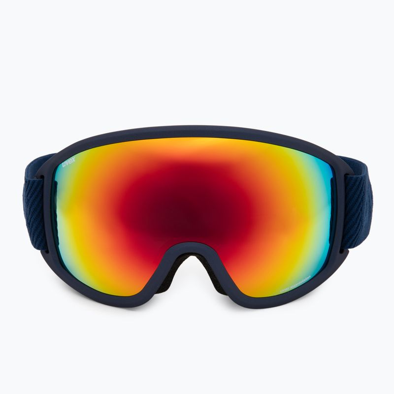 Ski goggles UVEX Topic navy matt/mirror rainbow rose 2