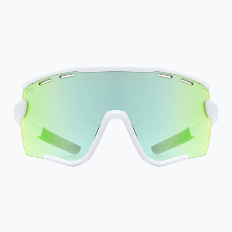 UVEX Sportstyle 236 Set white matt/mirror green/clear sunglasses 2