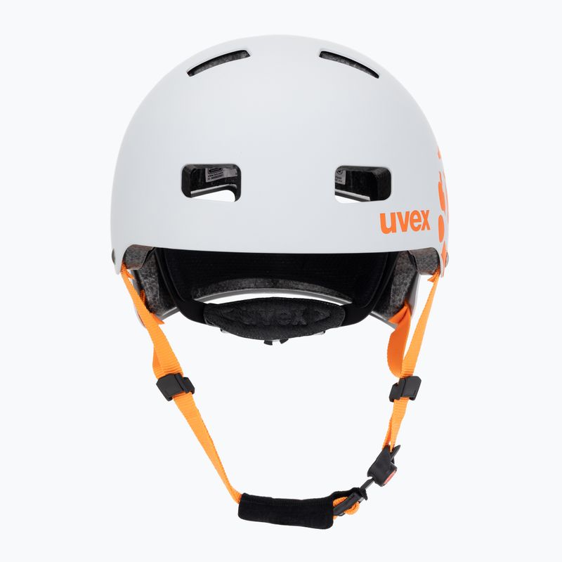 Children's helmet UVEX Kid 3 CC dirtbike light grey/orange 2