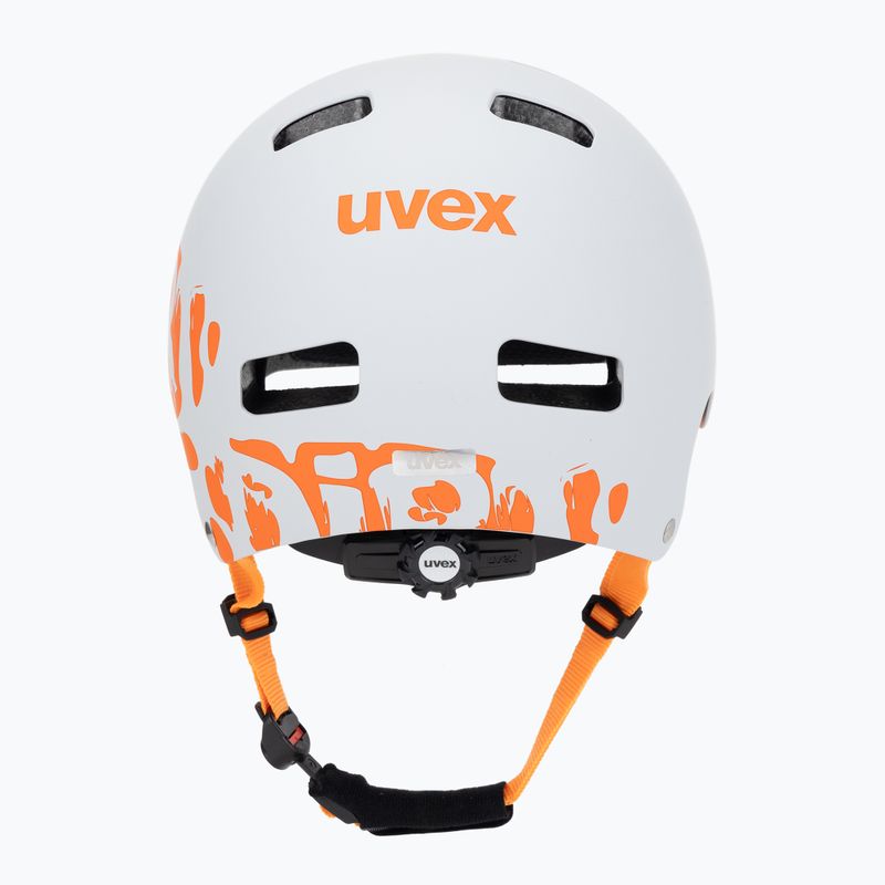Children's helmet UVEX Kid 3 CC dirtbike light grey/orange 4