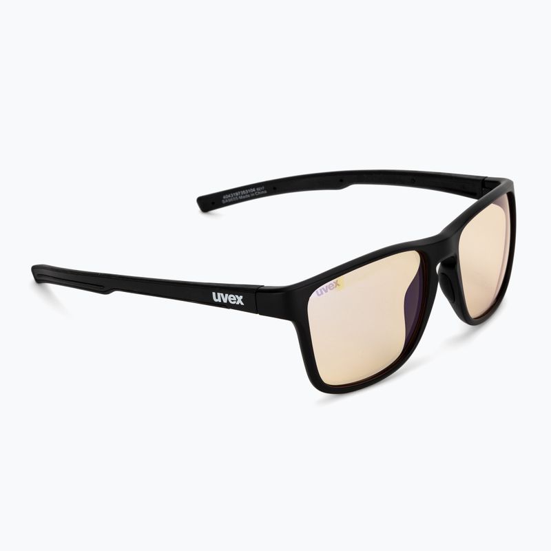 UVEX Retina Blue CV black mat/yellow sunglasses 53/3/020/2201