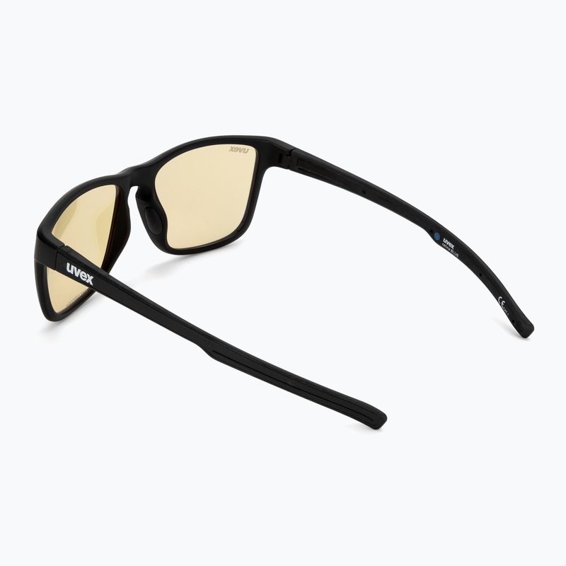 UVEX Retina Blue CV black mat/yellow sunglasses 53/3/020/2201 2