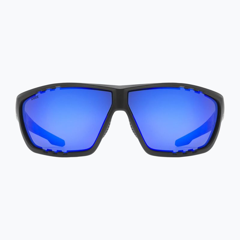 UVEX Sportstyle 706 black matt/mirror blue sunglasses 2