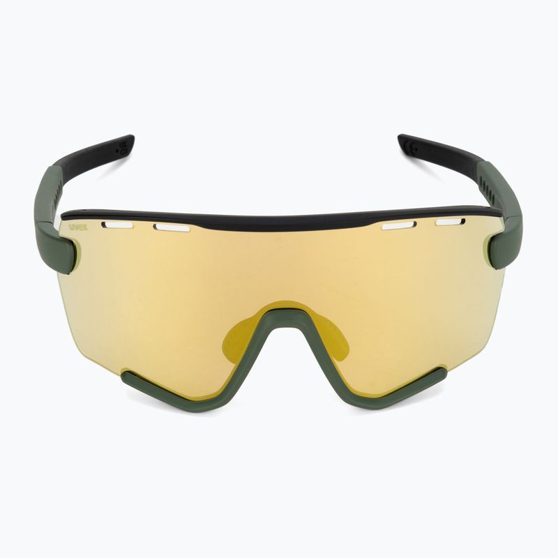 UVEX Sportstyle 236 Set moss green black mat/mirror yellow cycling glasses 53/3/004/7216 4