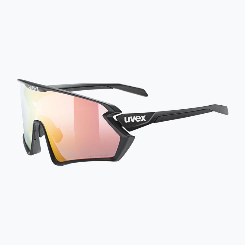 UVEX Sportstyle 231 2.0 V cycling goggles black mat/litemirror red 53/3/028/2203