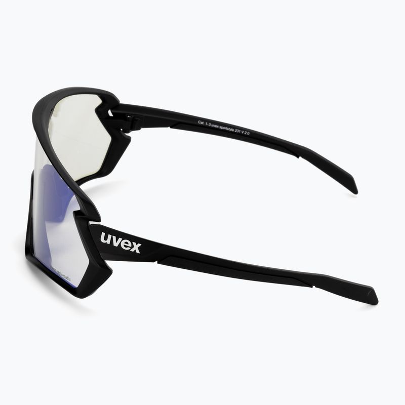 UVEX Sportstyle 231 2.0 V cycling goggles black mat/litemirror blue 53/3/028/2204 4