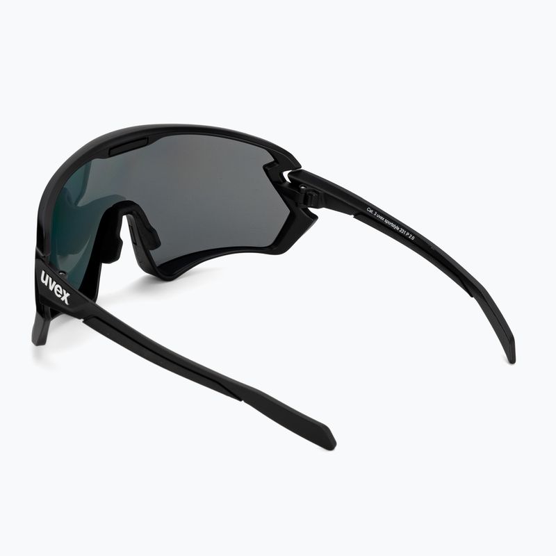 UVEX Sportstyle 231 2.0 P black mat/mirror red cycling goggles 53/3/029/2230 2