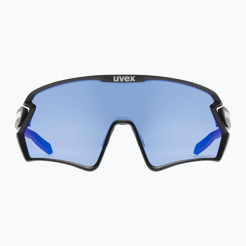 UVEX Sportstyle 231 2.0 P black mat/mirror blue cycling goggles 53/3/029/2240 6