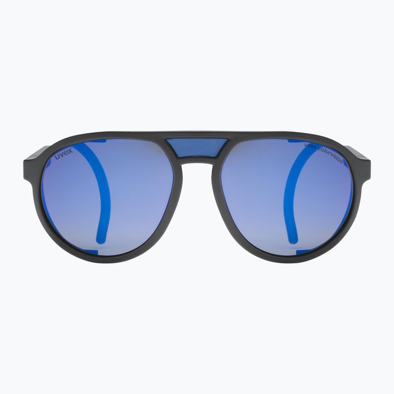 UVEX Mtn Classic CV black matt/mirror blue sunglasses 2