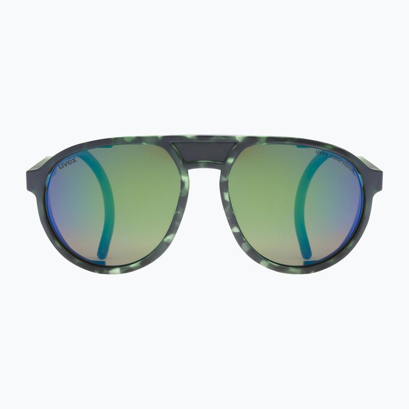 UVEX Mtn Classic CV green mat tortoise/mirror green sunglasses 53/3/034/7770 2
