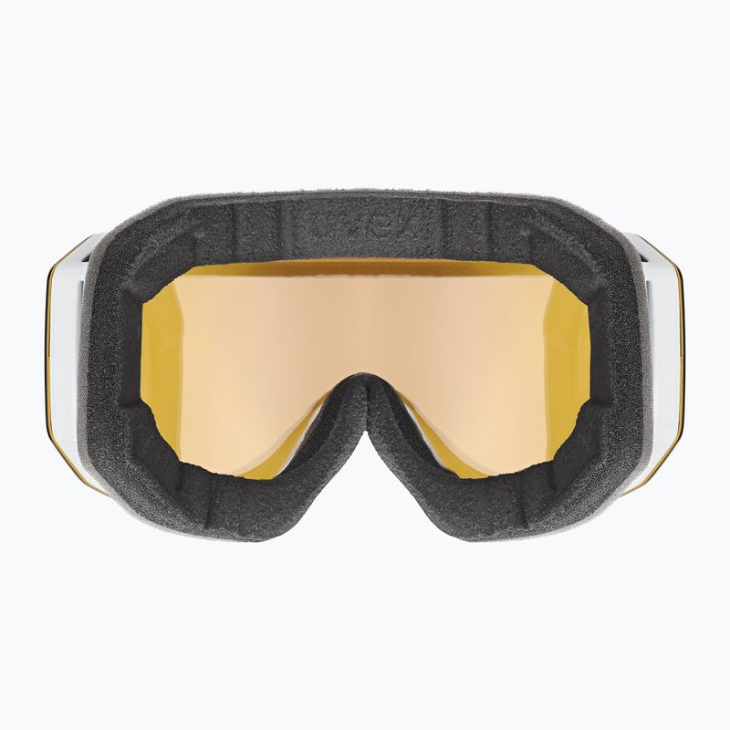 UVEX Evidnt Attract CV S2 ski goggles white matt/mirror silver/contr yellow/clear 3
