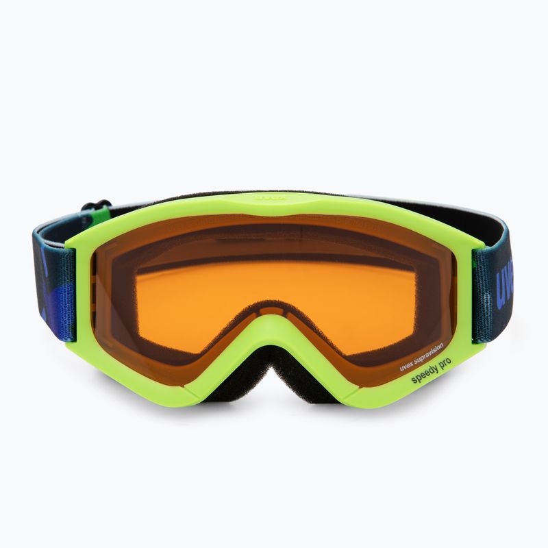 Children's ski goggles UVEX Speedy Pro Jr light green/lasergold clear 2