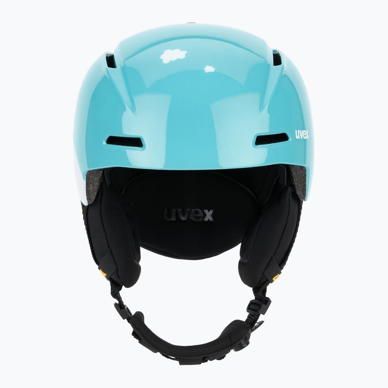 Children's ski helmet UVEX Viti Jr turquoise rabbit 2