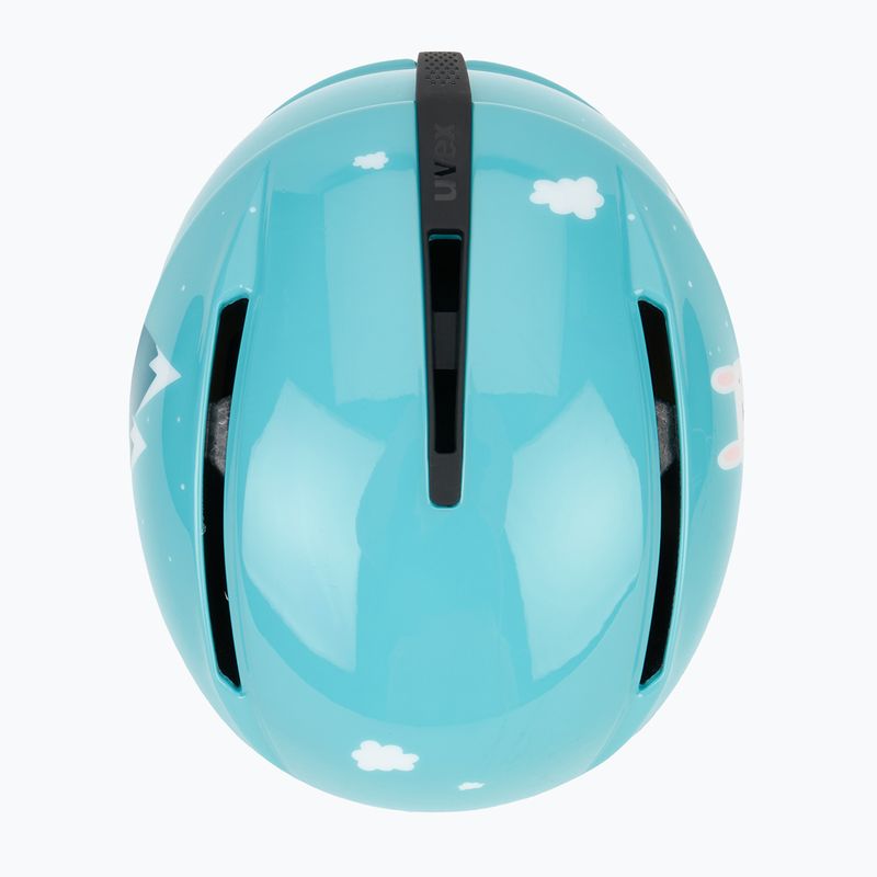 Children's ski helmet UVEX Viti Jr turquoise rabbit 6
