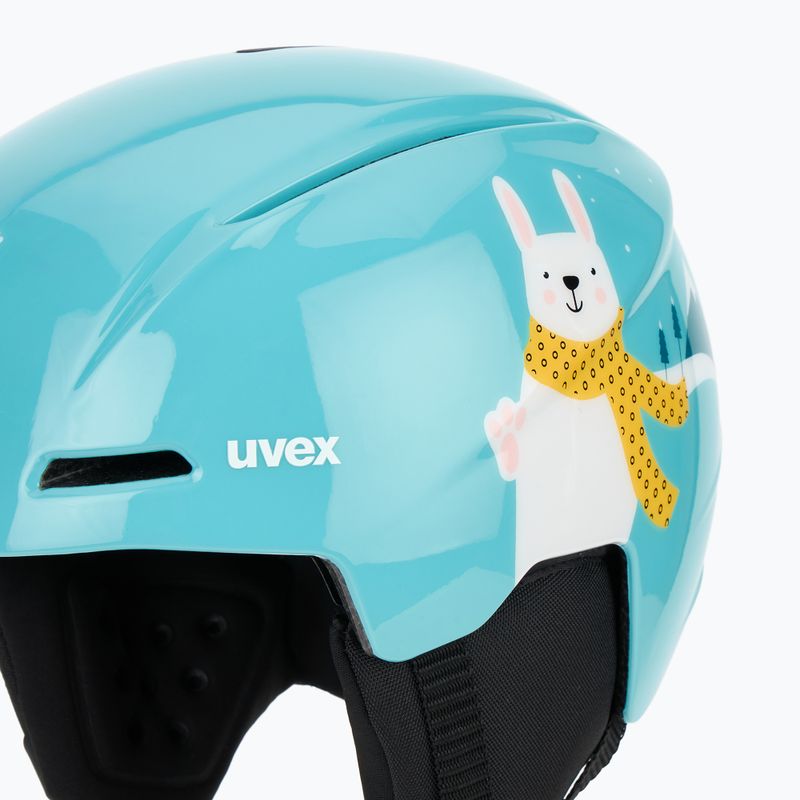 Children's ski helmet UVEX Viti Jr turquoise rabbit 7