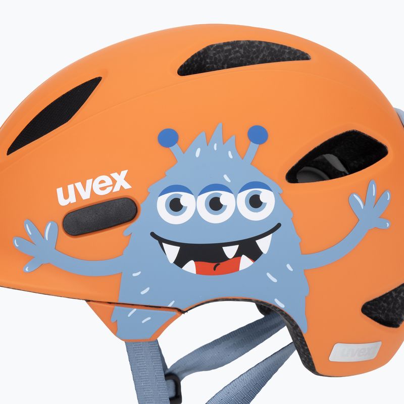UVEX Oyo Style monster papaya matt children's bike helmet 7