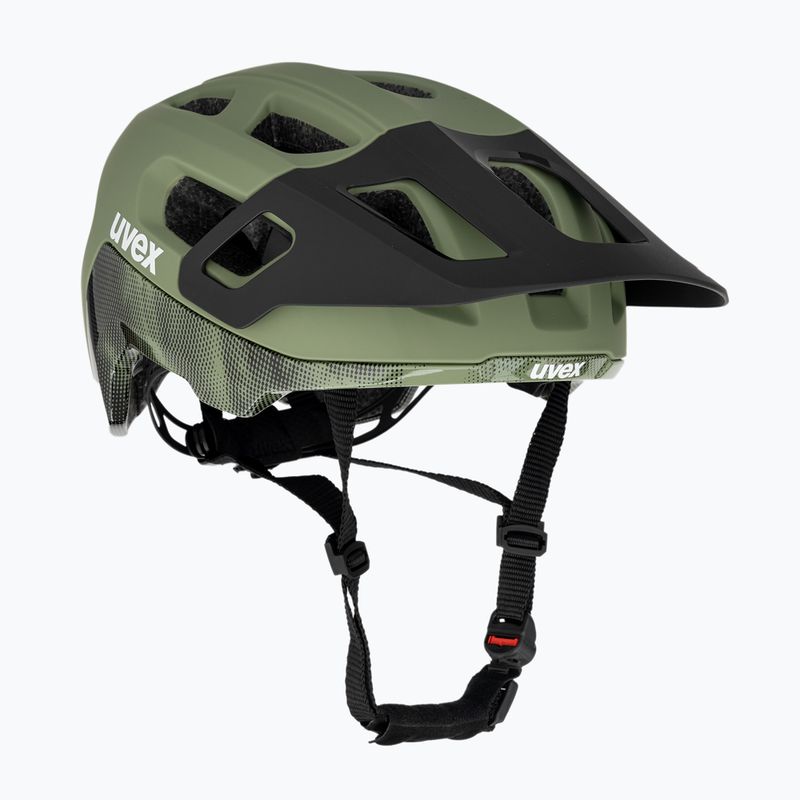 UVEX React MIPS bike helmet moss green/black matt