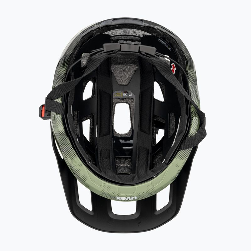 UVEX React MIPS bike helmet moss green/black matt 5