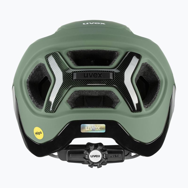 UVEX React MIPS bike helmet moss green/black matt 9