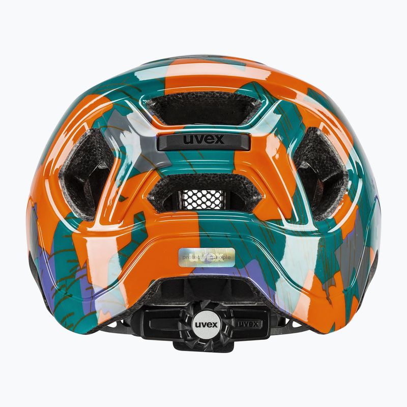 Children's bike helmet UVEX React Jr papaya camo 4