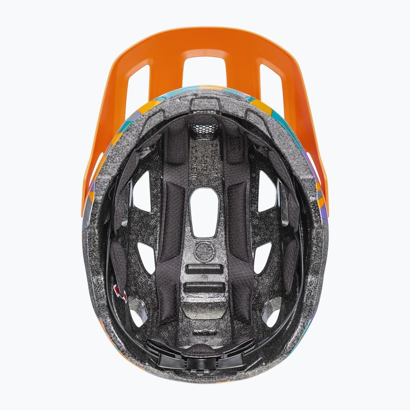 Children's bike helmet UVEX React Jr papaya camo 6