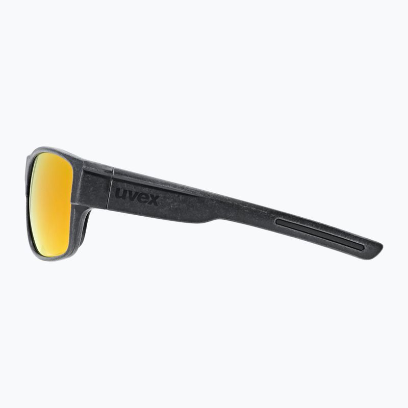 UVEX sunglasses Esntl Urban black matt/mirror red 4