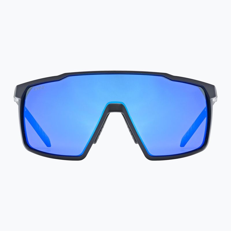 UVEX Mtn Perform S black matt/mirror blue sunglasses 2